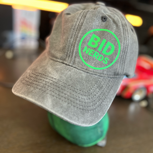 Bid Nerds Vintage Wash "Dad" Hat