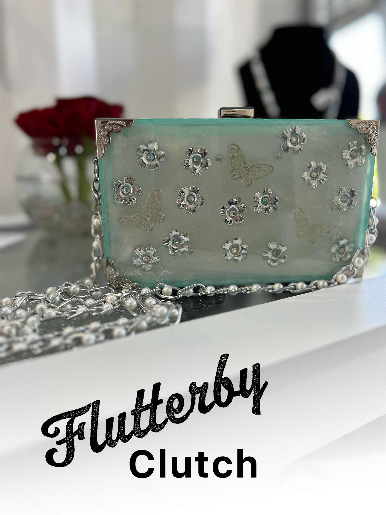 Flutterby Resin Purse
