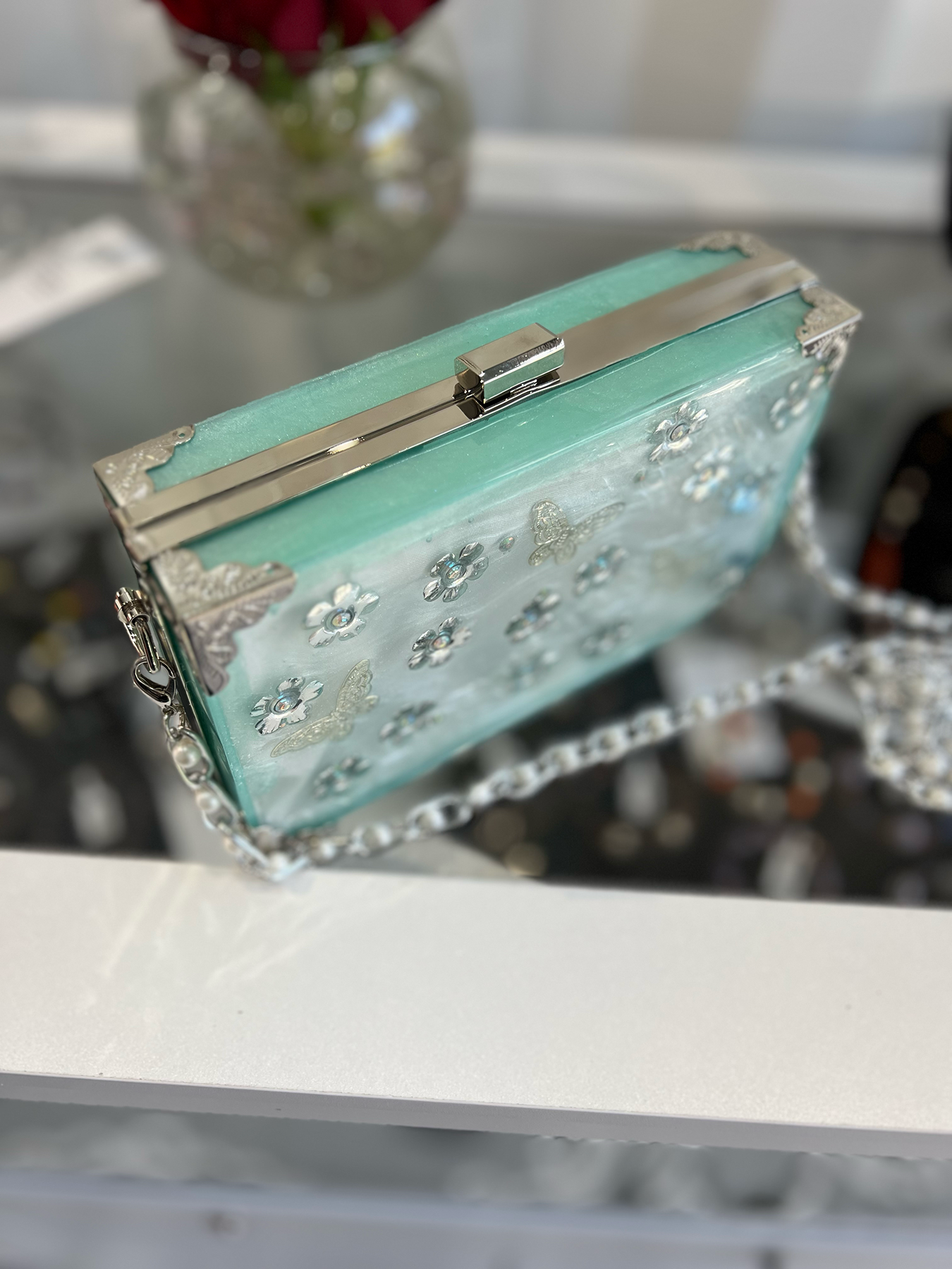 Flutterby Resin Purse