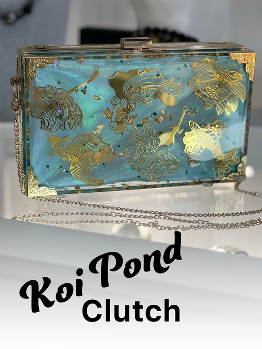 Koi Pond Resin Clutch