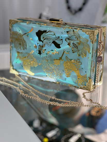 Koi Pond Resin Clutch