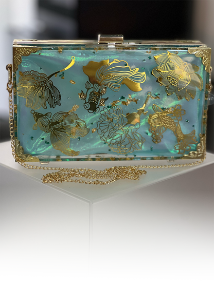 Koi Pond Resin Clutch