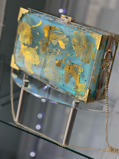 Koi Pond Resin Clutch