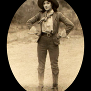 Vintage Cowgirl Pendant Necklace Silver