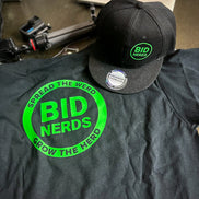 Bid Nerds T-Shirt and Trucker Hat Set